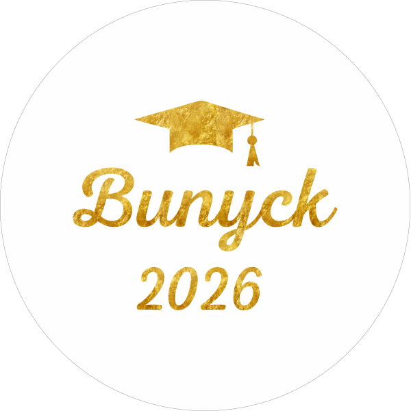 Міні банер артборд 50 см для фотозони Випуск 2026 шапка Білий та золото