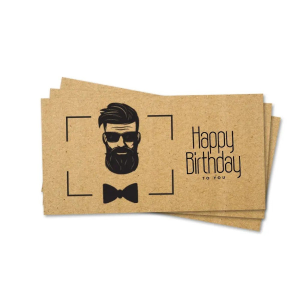 Конверт для грошей чоловікові Happy Birthday to You Крафт