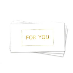 Конверт для грошей For You Для тебе Білий та золото