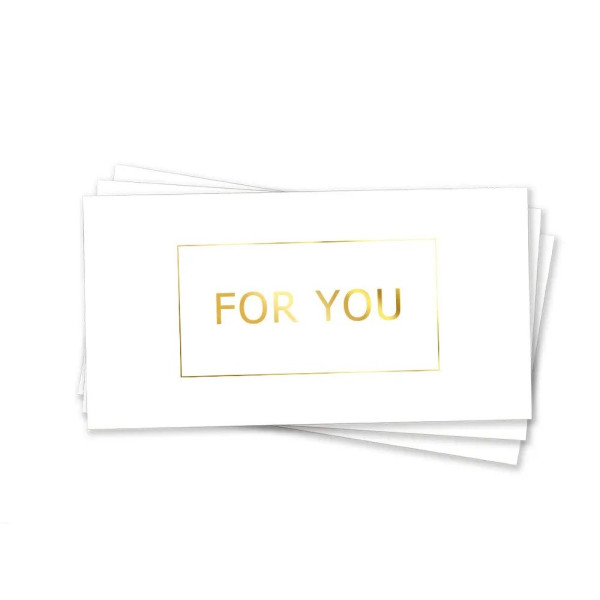 Конверт для грошей For You Для тебе Білий та золото
