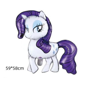 Куля фольгована фігурна 59х58 см Поні Раріті My Little Pony Фіолетова
