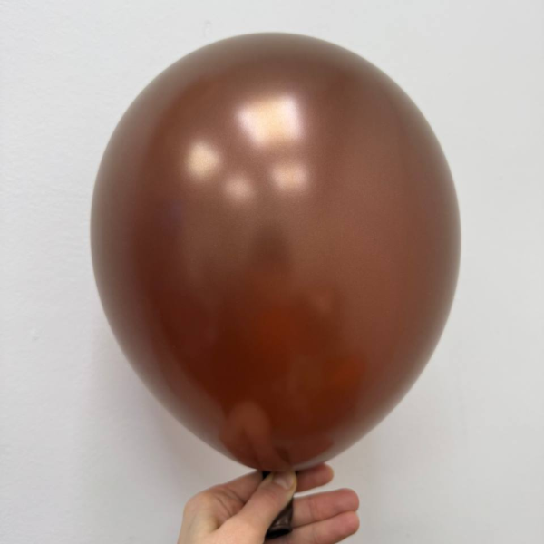 Кулі латекс 12" 30 см Металік Шоколад Упаковка 5 шт