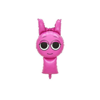 Шар фольгированный фигурный 42x89 см Pinki Спрунки Sprunki Розовый