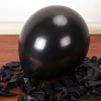 Куля латекс 18" 45 см Металік Чорний