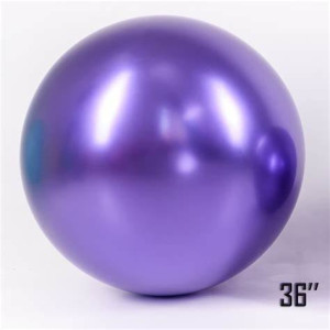 Шар латекс Гигант 36" 90 см Хром Фиолетовый